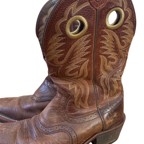 Ariat Hertiage Roughstock western brown‎ leather mens cowboy boots SIZE 9D main image 7